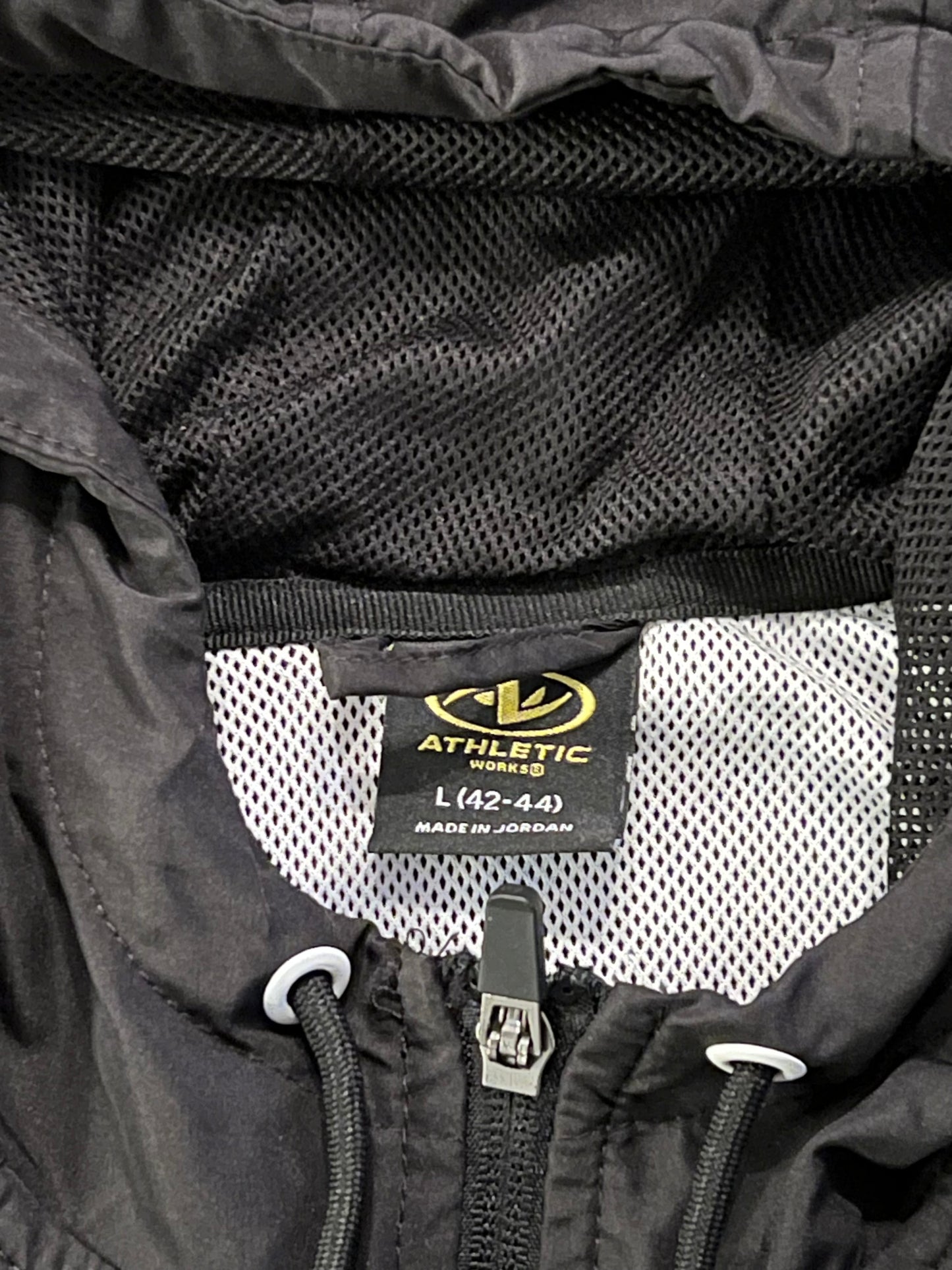 Black & White Zip-Up Jacket Sz: L