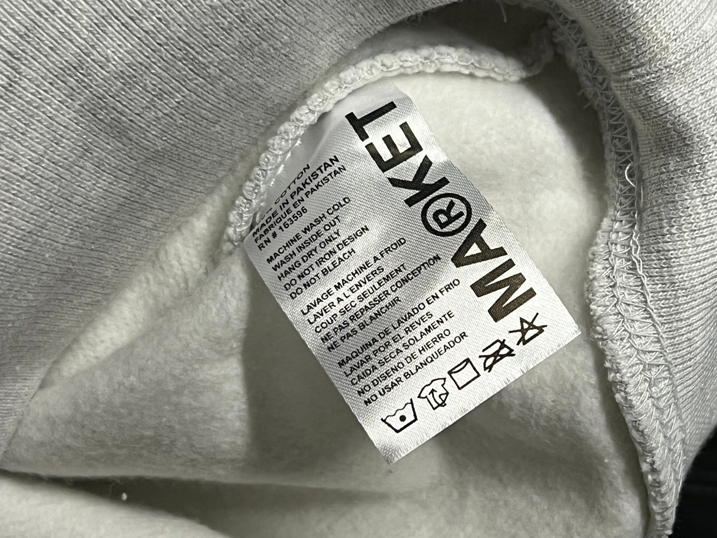 New Market Grey Heavyweight Hoodie Sz: XL