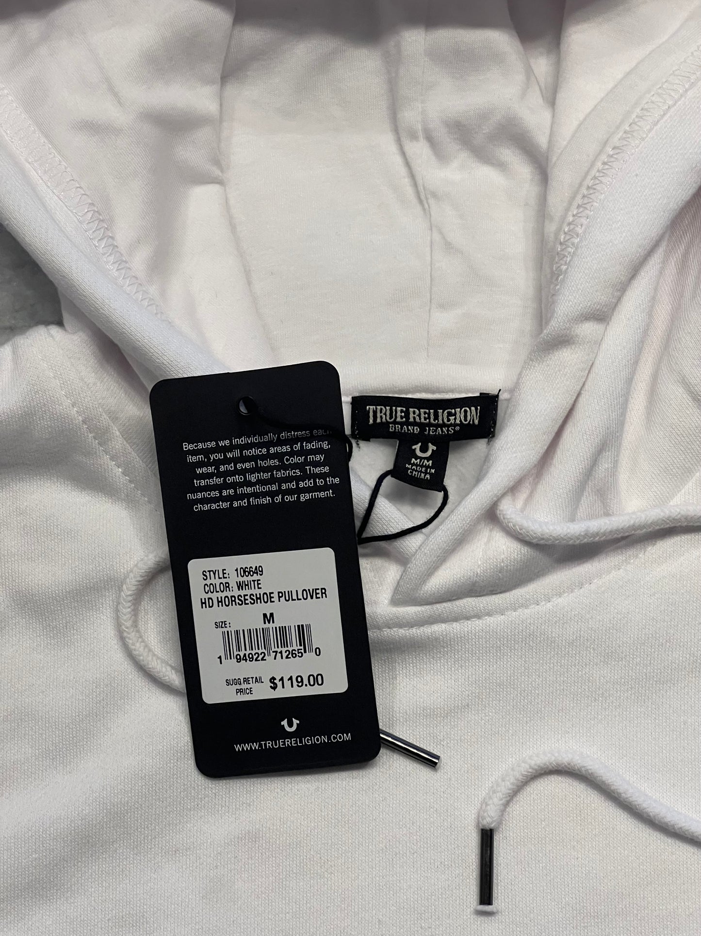 True Religion Hoodie Sz: M