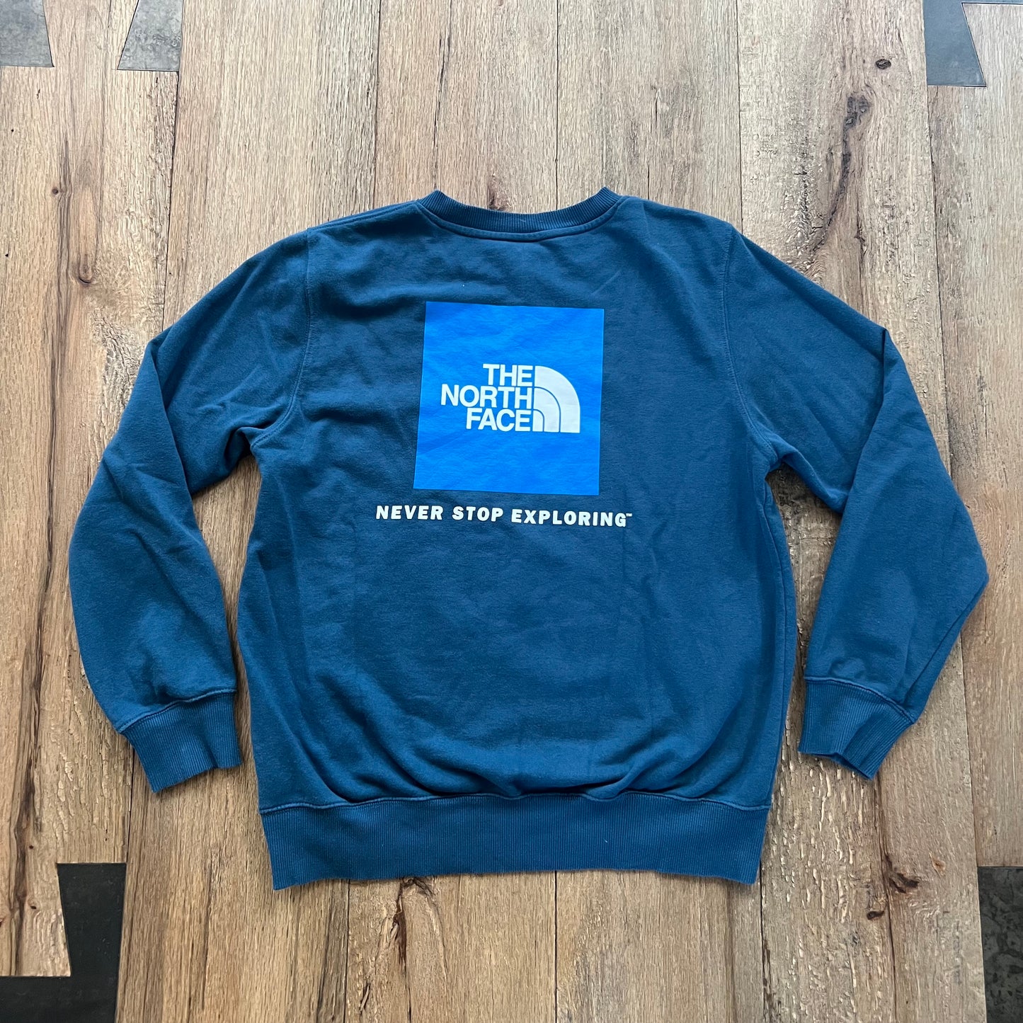 North Face Blue Pullover Crewneck Sz: M