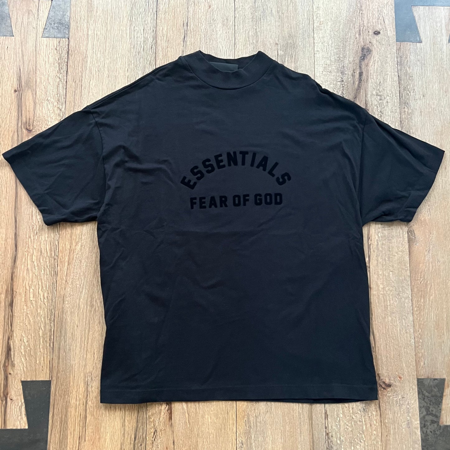 Essentials Fear Of God Black T-Shirt Sz:L