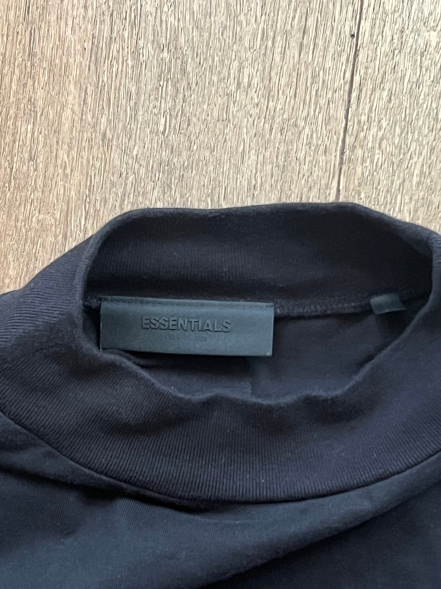 Essentials Fear Of God Black T-Shirt Sz:L