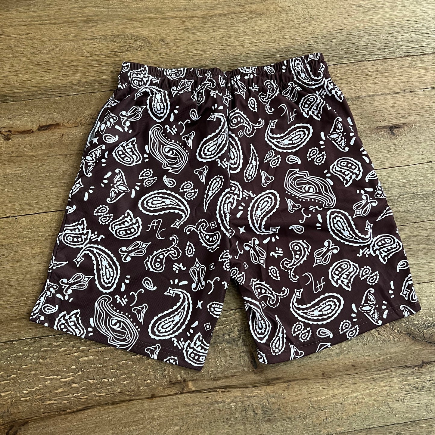 Brown Bandanna Shorts Sz: XL
