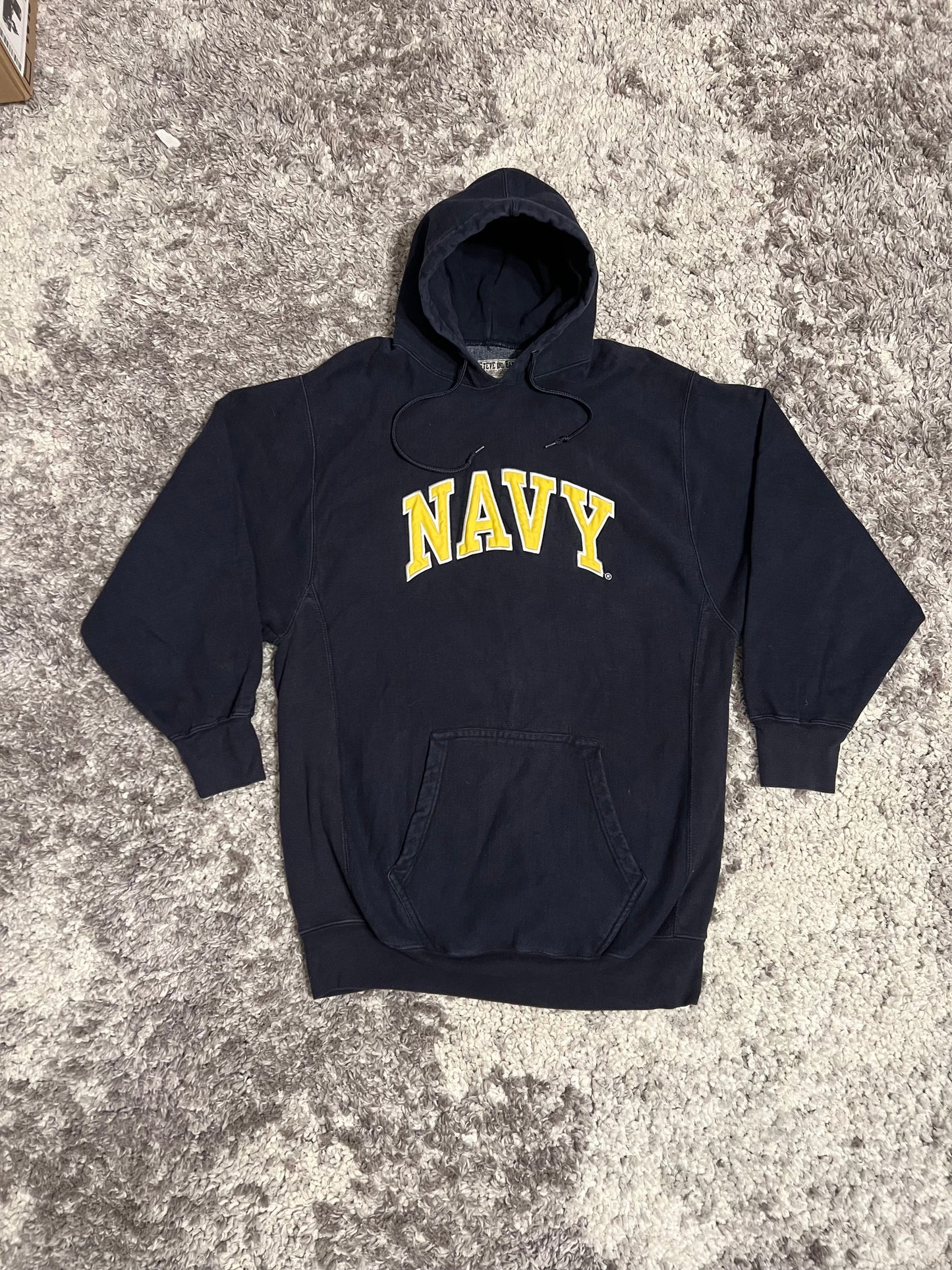 Navy Vintage Steve & Barry's Hoodie Sz: L