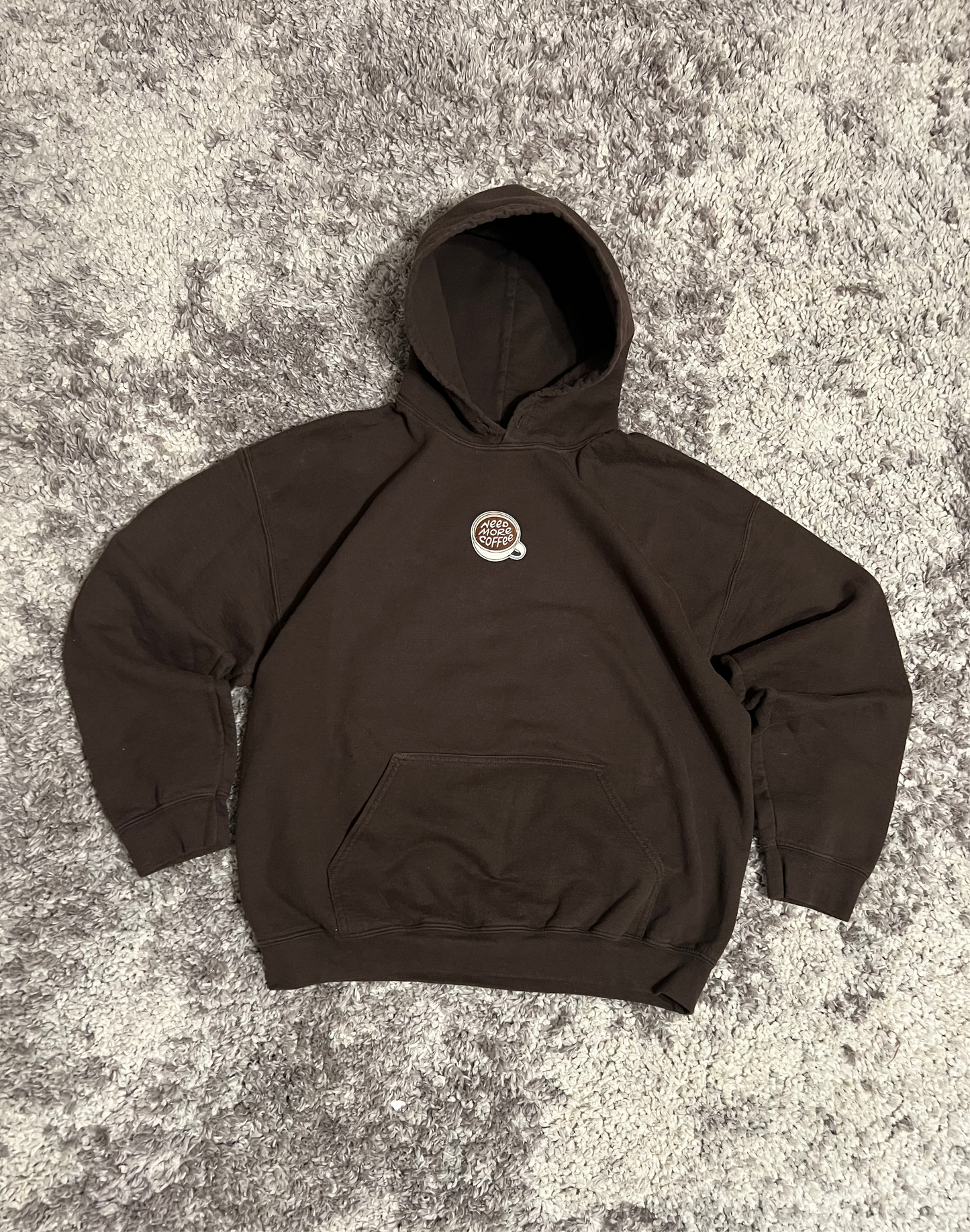 Coffee Brown Hoodie Sz: L