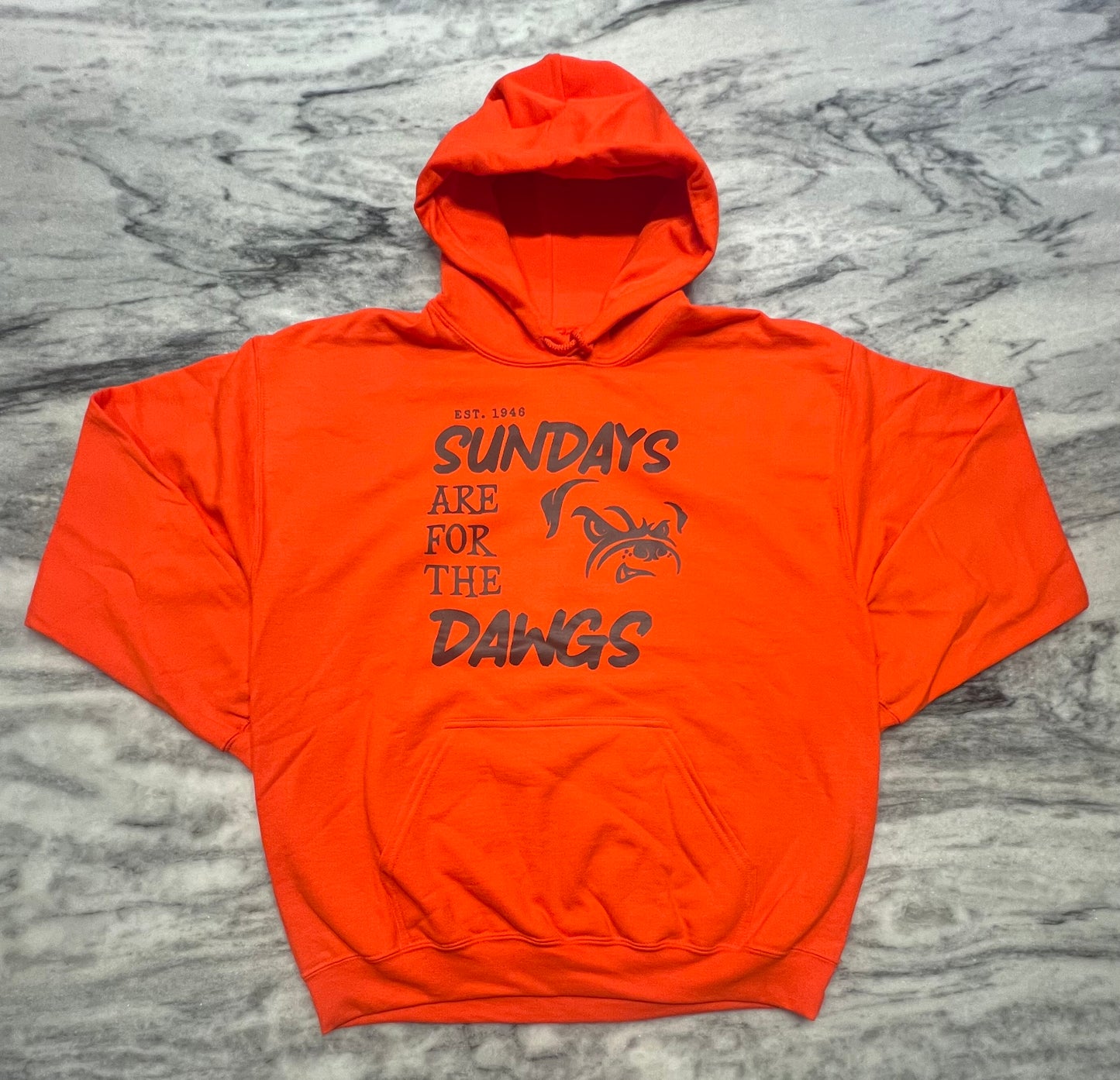 Browns Hoodie 'Sundays Are For The Dogs'  Sizes: S-XL