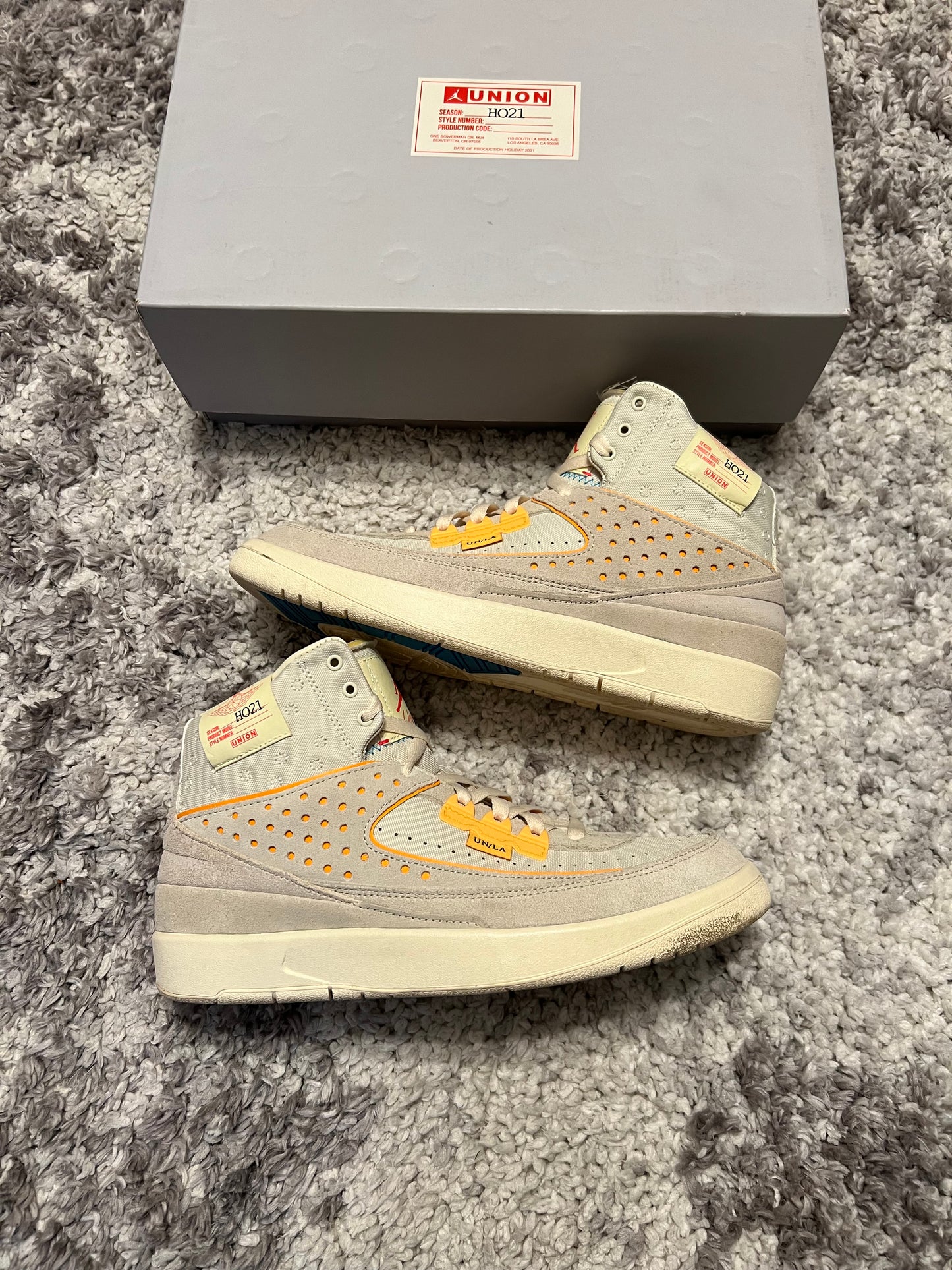Jordan 2 Retro Union Rattan Sz: 9.5